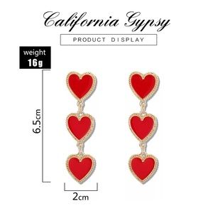 ♥️Heart Dangle Earrings♥️
